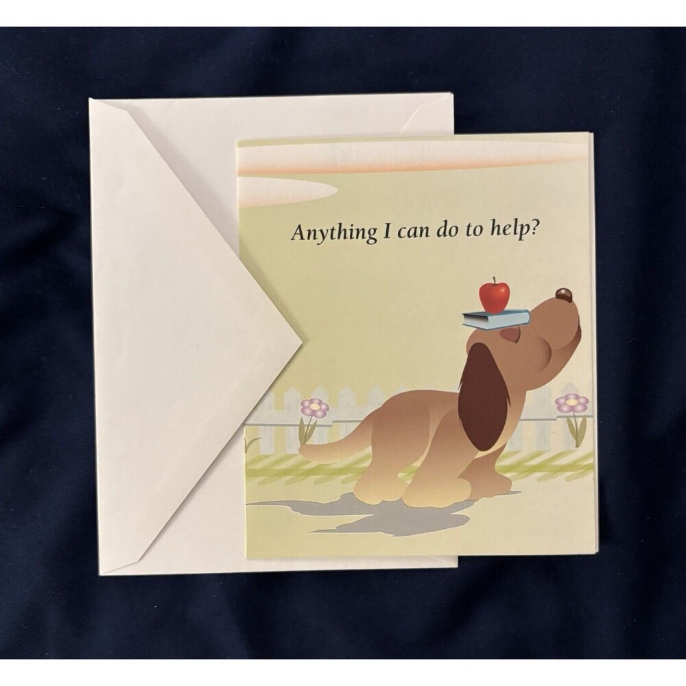 Support Card with White Envelope | Dog design by Habitat